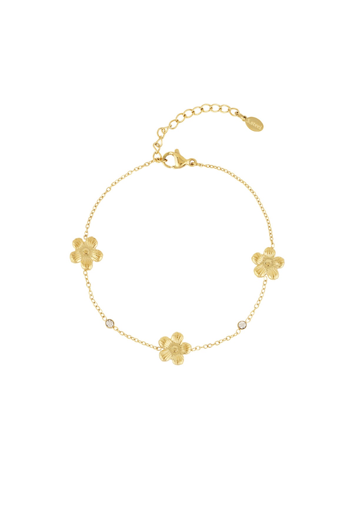 Armband Blume | Strass