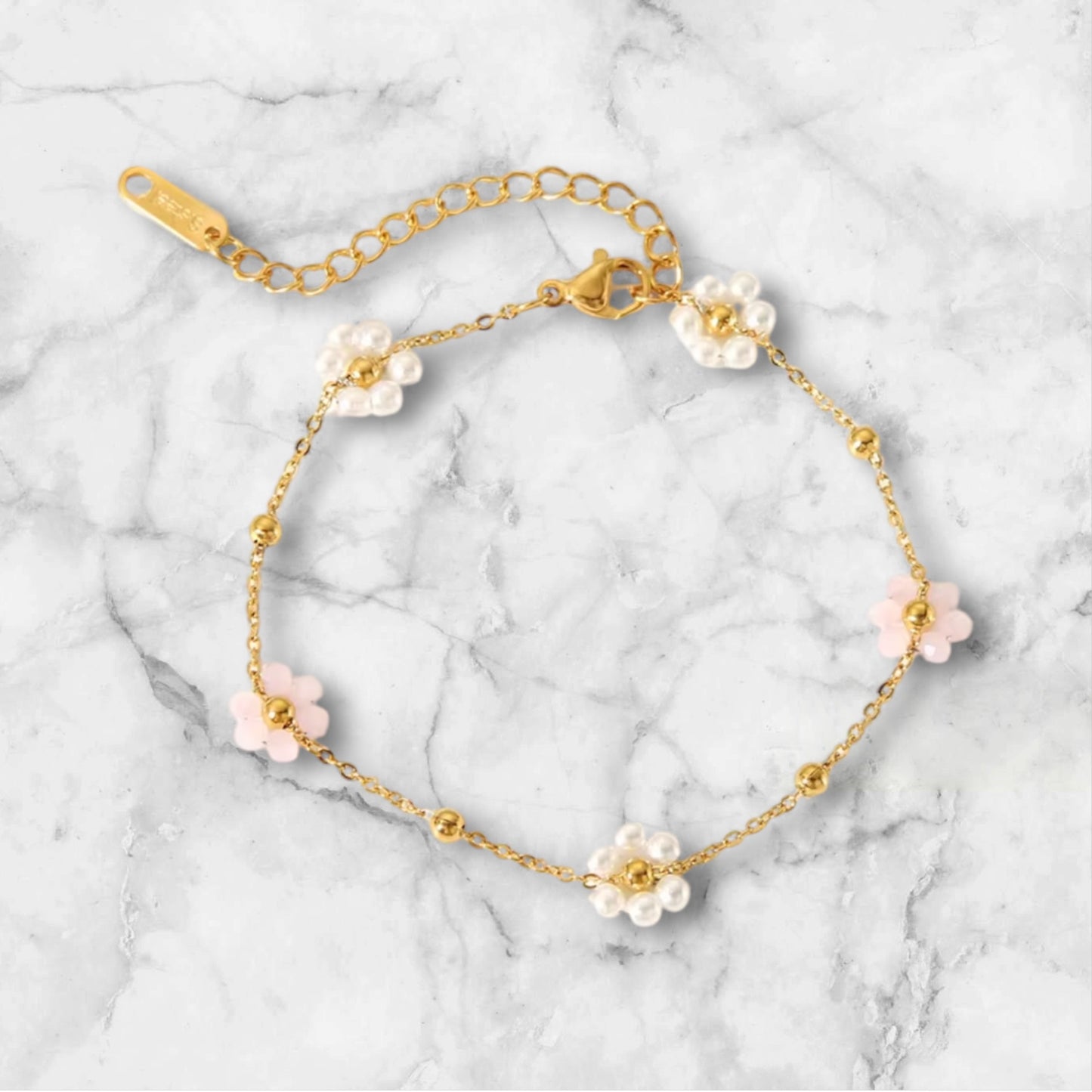 Armband Blümchen Gold