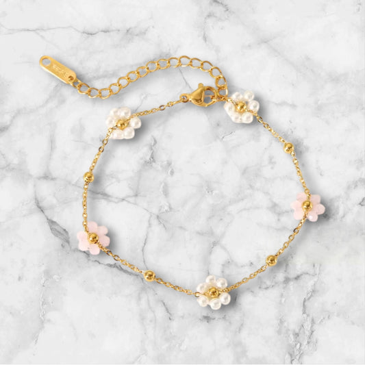 Armband Blümchen Gold