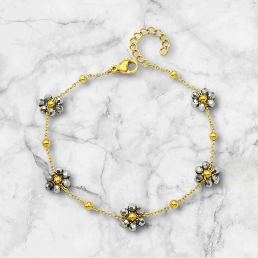 Armband Blümchen Gold
