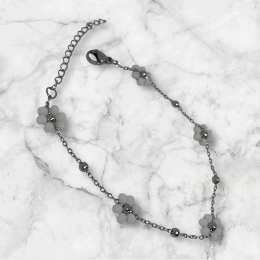 Armband Blümchen Silber