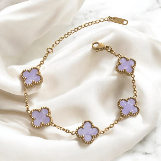 Armband Kleeblatt 🍀 | Perlmutt