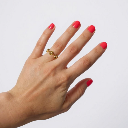 verstellbarer Ring Blümchen